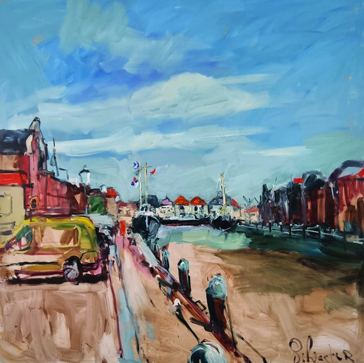 Sylvester Peperkamp_Havenkom Maassluis_olie op doek