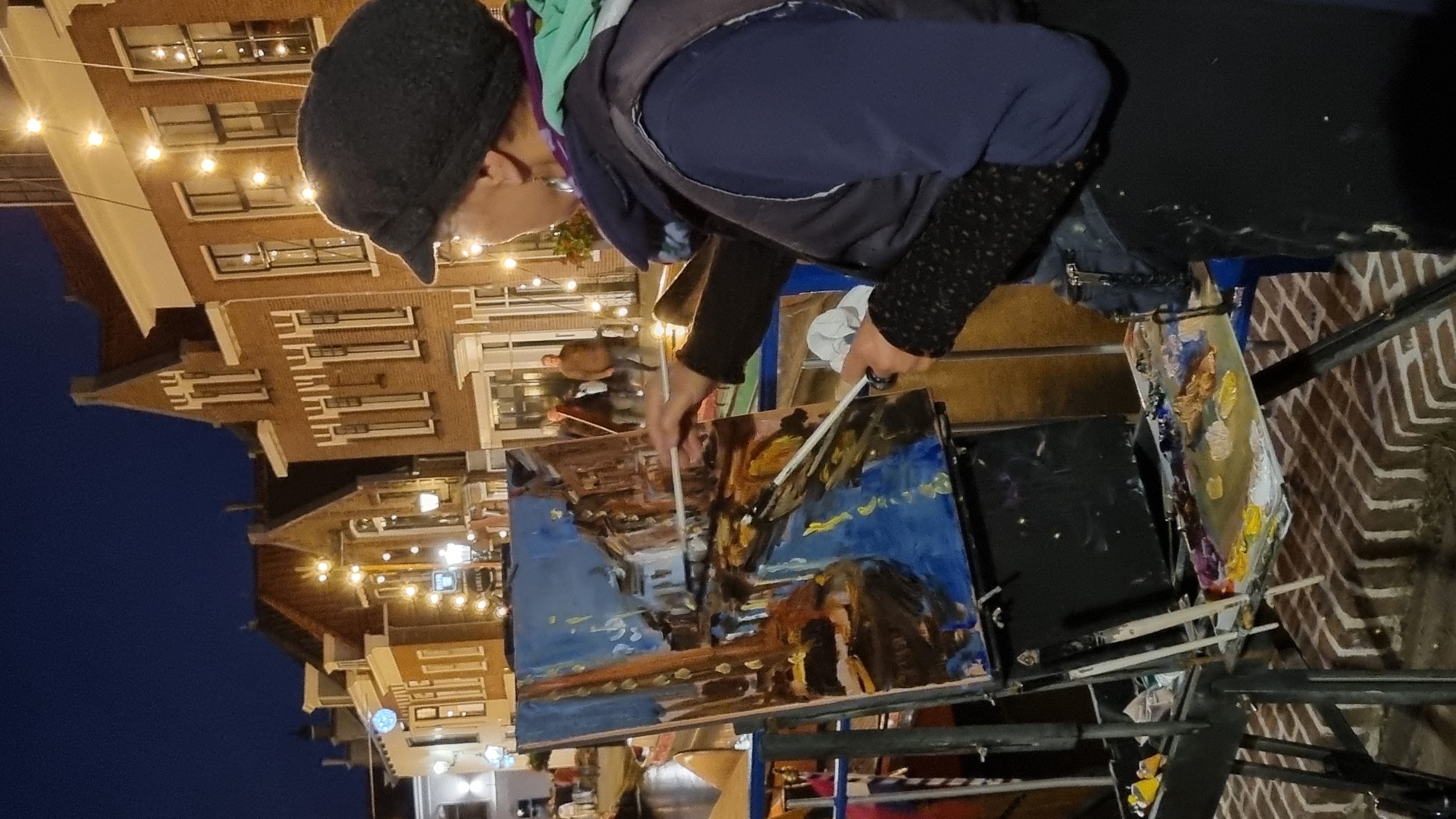 Sybille Bross aan het werk tijdens Furieade Maassluis